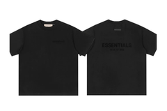 Fear of God Essentials Double Logo Black T-Shirt
