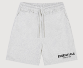 Fear of God Essentials Light Heather Gray Logo Shorts