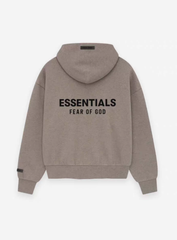 Fear of God Essentials Taupe Oversized Logo Hoodie