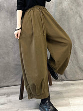 Plus Size Women Autumn Pure Color Cotton Harem Pants
