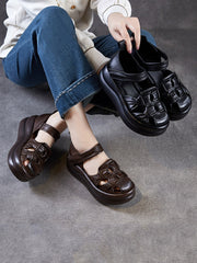 Women Casual Genuine Leather Platform Sandals