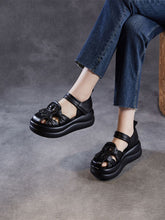 Women Casual Genuine Leather Platform Sandals