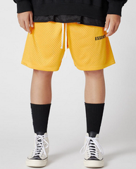 Fear of God Essentials Yellow Double-Layer Mesh Shorts