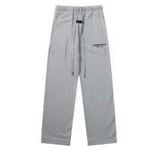 Fear of God Essentials Grey Flocked Logo Sweatpants