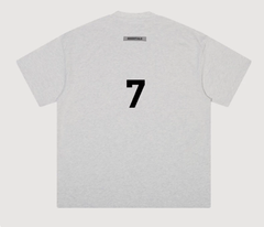 Fear of God Essentials 7 Flocked Light Gray T-Shirt