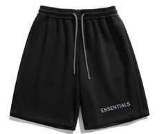 Fear of God Essentials Black Essential Logo Shorts
