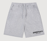 Fear of God Essentials Light Gray Core Logo Shorts