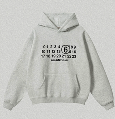 Fear of God Essentials Light Gray Number Graphic Hoodie
