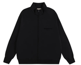 Fear of God Essentials Black Full-Zip Stand Collar Jacket