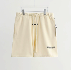 Fear of God Essentials Cream Yellow Logo Shorts