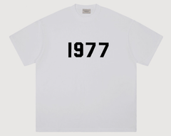 Fear of God Essentials 1977 Flocked White T-Shirt