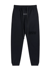 Fear of God Essentials Black Tonal Logo Sweatpants