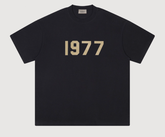 Fear of God Essentials 1977 Flocked Black T-Shirt