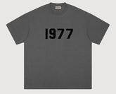 Fear of God Essentials 1977 Flocked Dark Gray T-Shirt