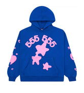 Sp5der Beluga Hoodie Blue/Pink