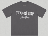 Fear of God Essentials New York Graphic Charcoal T-Shirt