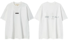 Fear of God Essentials Reflective Block Logo White T-Shirt