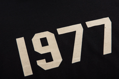 Fear of God Essentials 1977 Flocked Black T-Shirt