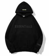 Fear of God Essentials Black Core Logo Hoodie