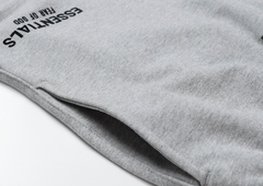 Fear of God Essentials Grey Flocked Logo Sweatpants