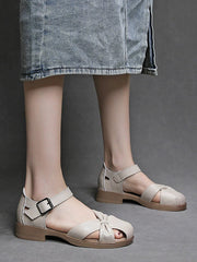 Women Genuine Leather Comfort Sandals