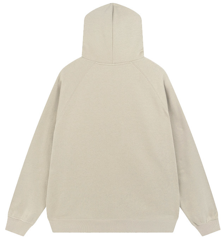 Fear of God Essentials Oatmeal Flocked Logo Hoodie