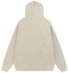 Fear of God Essentials Oatmeal Flocked Logo Hoodie