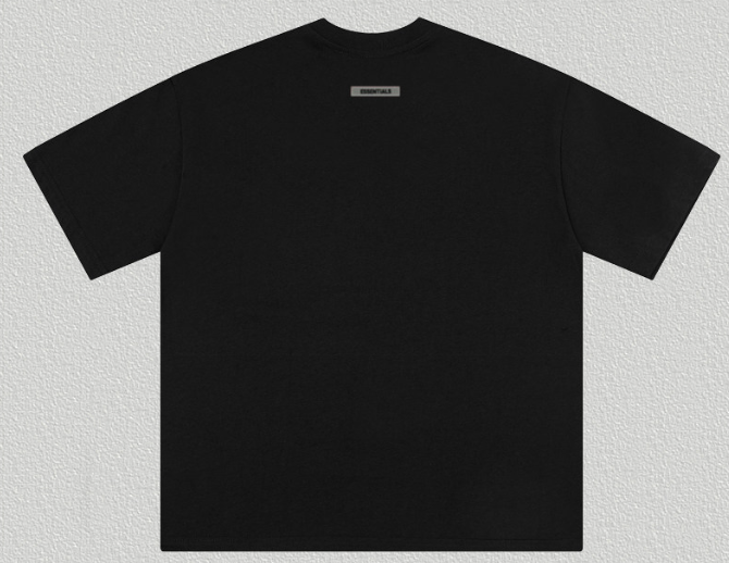 Fear of God Essentials 3M Reflective Logo T-Shirt – Black Cotton Tee