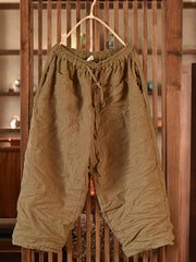 Plus Size Women Summer Vintage Linen Harem Pants