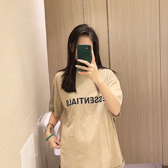 Fear of God Essentials Classic Logo Pale Yellow T-Shirt