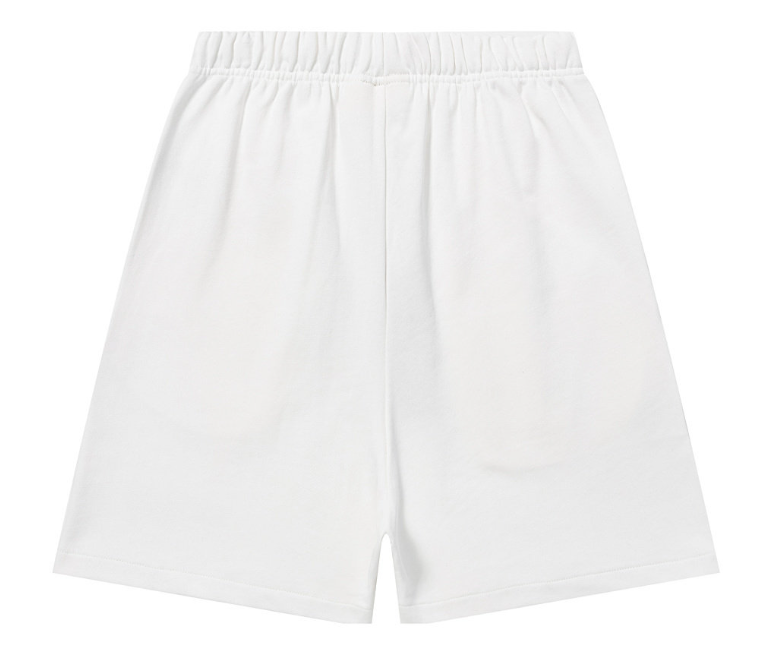 Fear of God Essentials White Tonal Logo Fleece Shorts