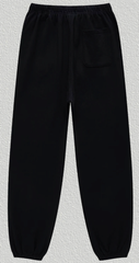 Fear of God Black Sweatpants with White Cross Graphic
