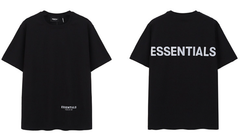 Fear of God Essentials Black 3M Reflective Tee