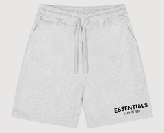 Fear of God Essentials Light Heather Gray Logo Shorts