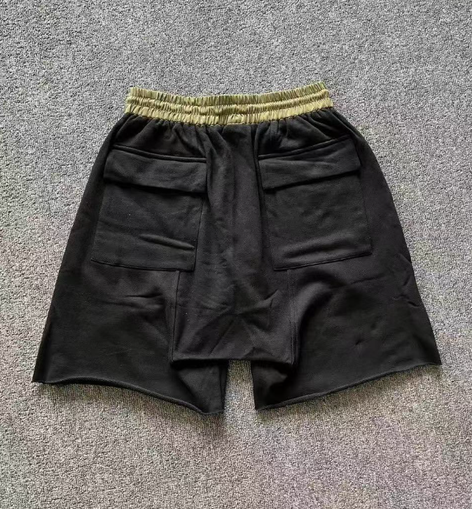 Fear of God 4th Season Black Raw Hem Terry Shorts