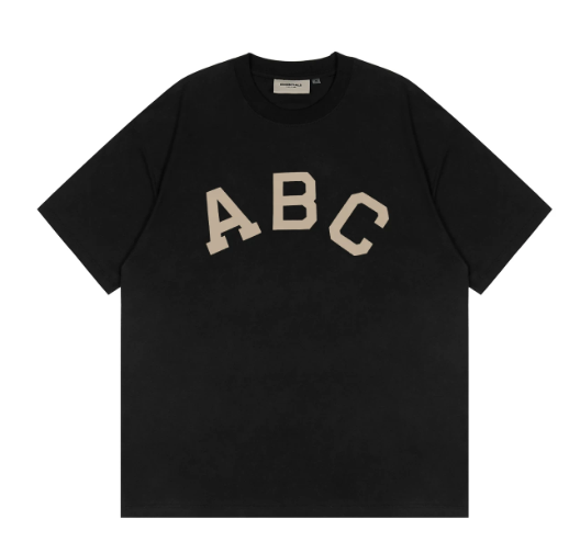 Fear of God 7th Season ABC Flocked Black T-Shirt