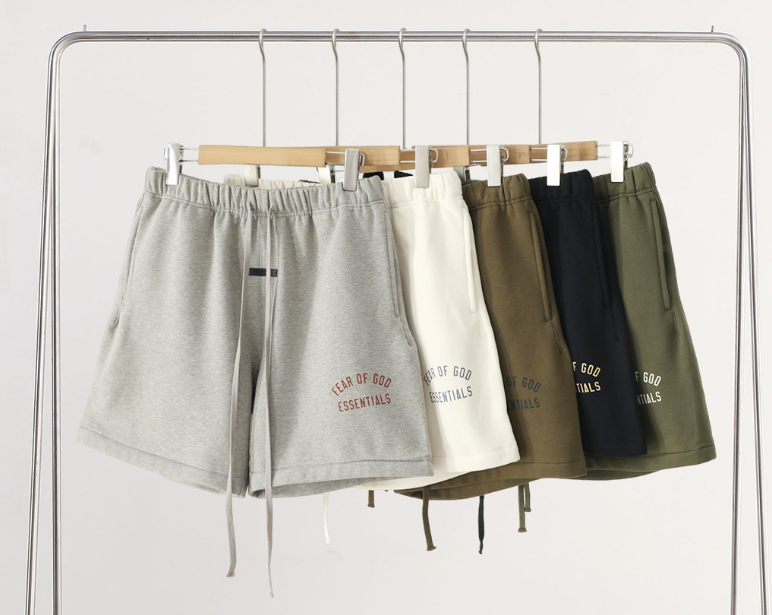 Fear of God Essentials Taupe Essential Logo Shorts