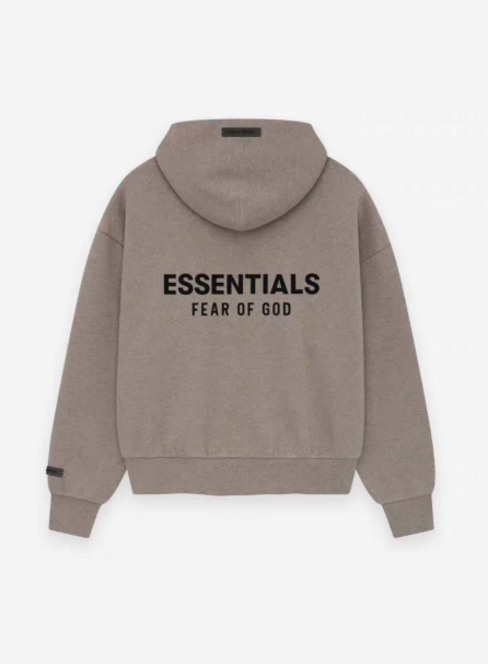 Fear of God Essentials Taupe Oversized Logo Hoodie