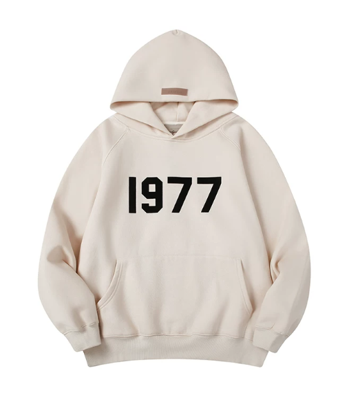 Fear of God Essentials 1977 Flocked Pullover Hoodie