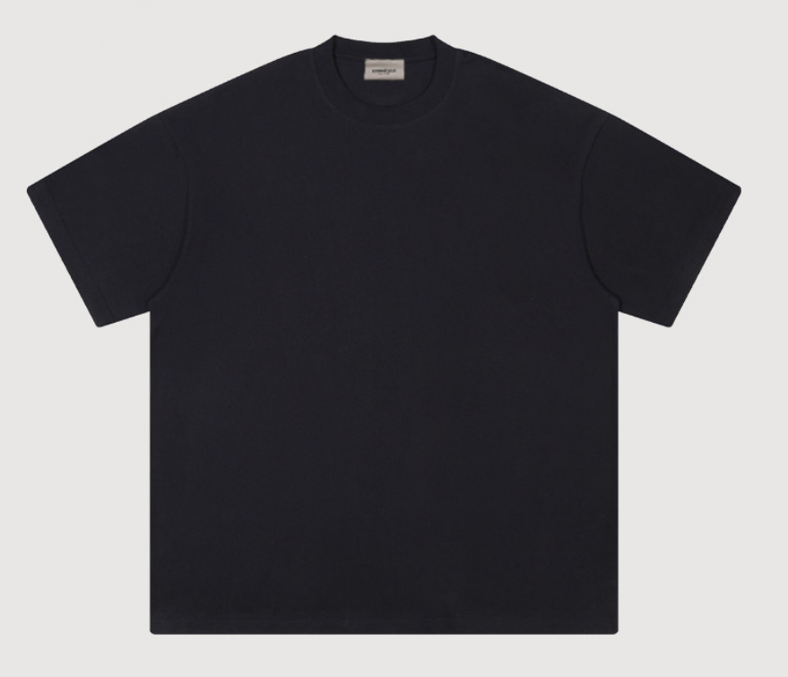 Fear of God Essentials 7 Flocked Black T-Shirt
