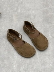 Women Genuine Leather Summer Flat Sandals