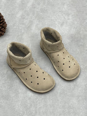 Women Summer Casual Hole Genuine Leather Boots Sandals