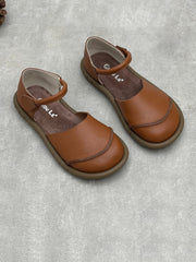 Women Artsy Soft Leather Flat Sandals
