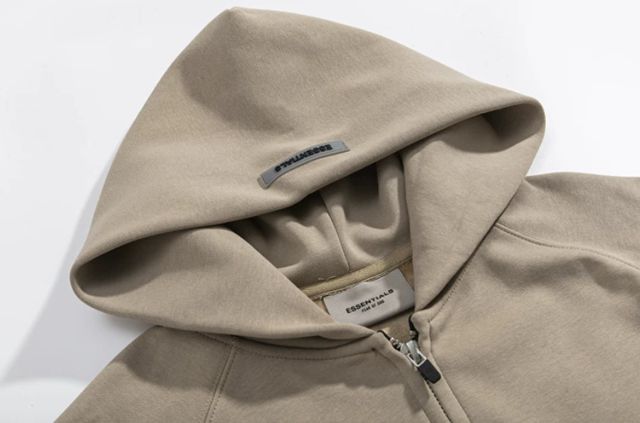 Fear of God Essentials Taupe Logo Pullover Hoodie