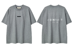 Fear of God Essentials Reflective Block Logo Dark Heather T-Shirt
