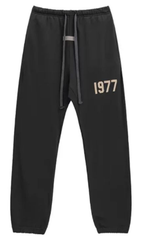 Fear of God Essentials Iron Black Joggers with Beige 1977