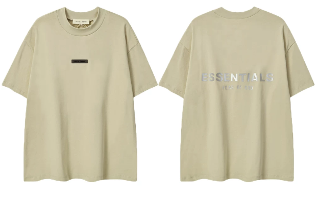 Fear of God Essentials Reflective Logo Sand T-Shirt