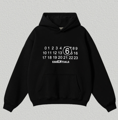 Fear of God Essentials Black Number Graphic Hoodie
