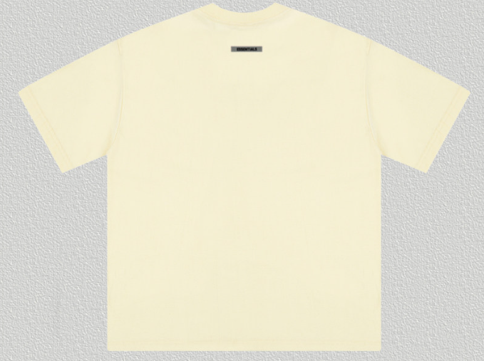 Fear of God Essentials Pale Yellow Reflective Tee