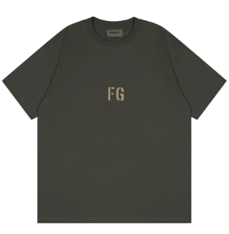 Fear of God 7th Season FG Flocked Olive T-Shirt